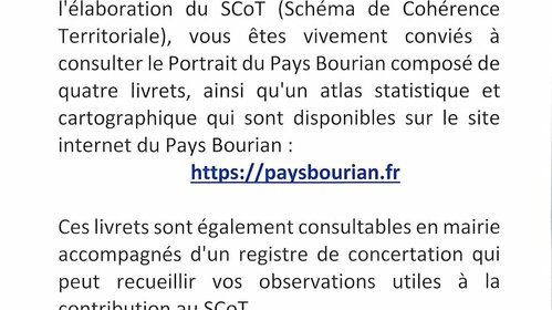 CONCERTATION PUBLIC DU SCoT 